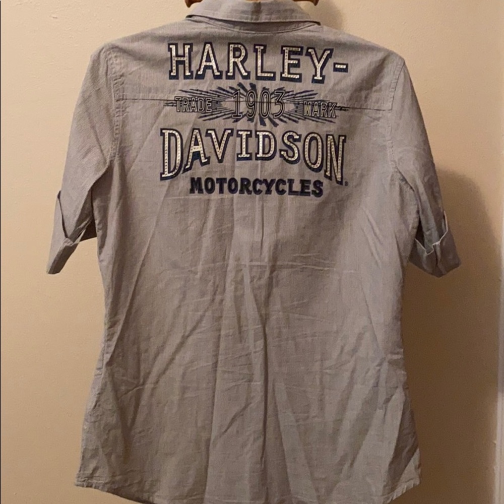 Harley Davidson short sleeve button up